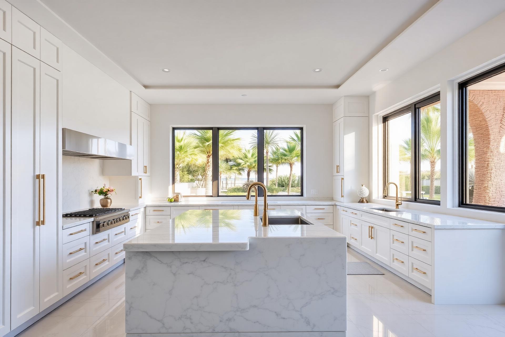 Luxury remodeled kitchen in South Florida